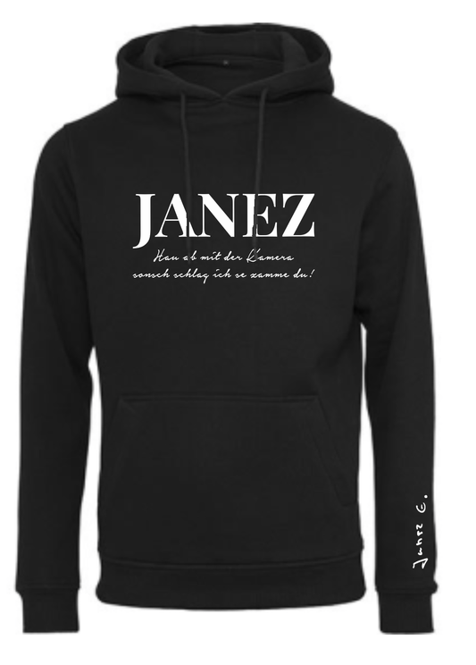 Heavy Hoodie "Hau ab mit der Kamera" schwarz