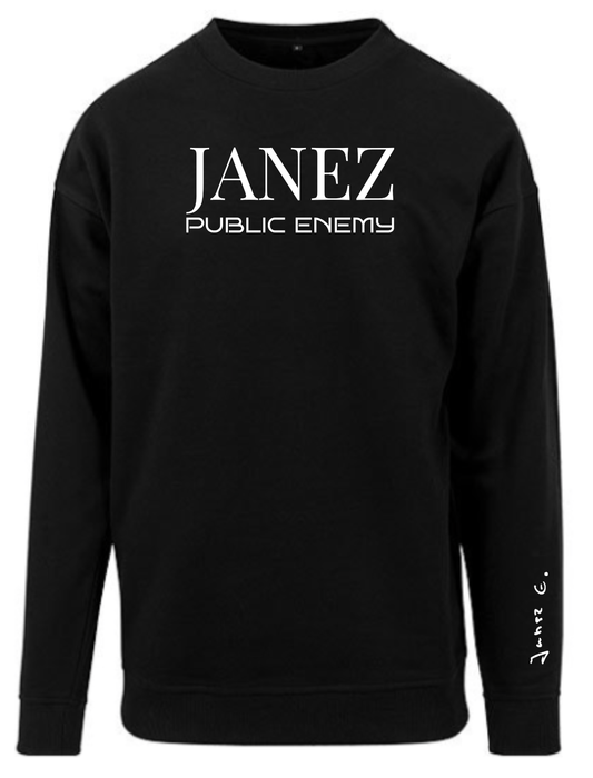 Sweatshirt Crewneck "Public Enemy" schwarz