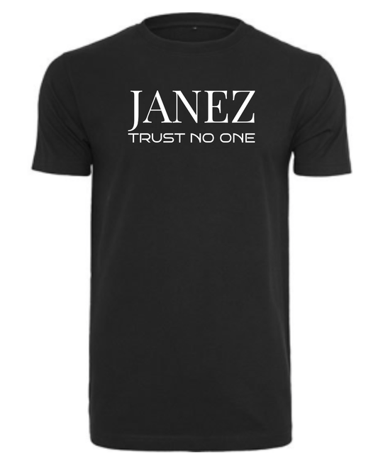 Round Neck T-Shirt "Trust No One" schwarz